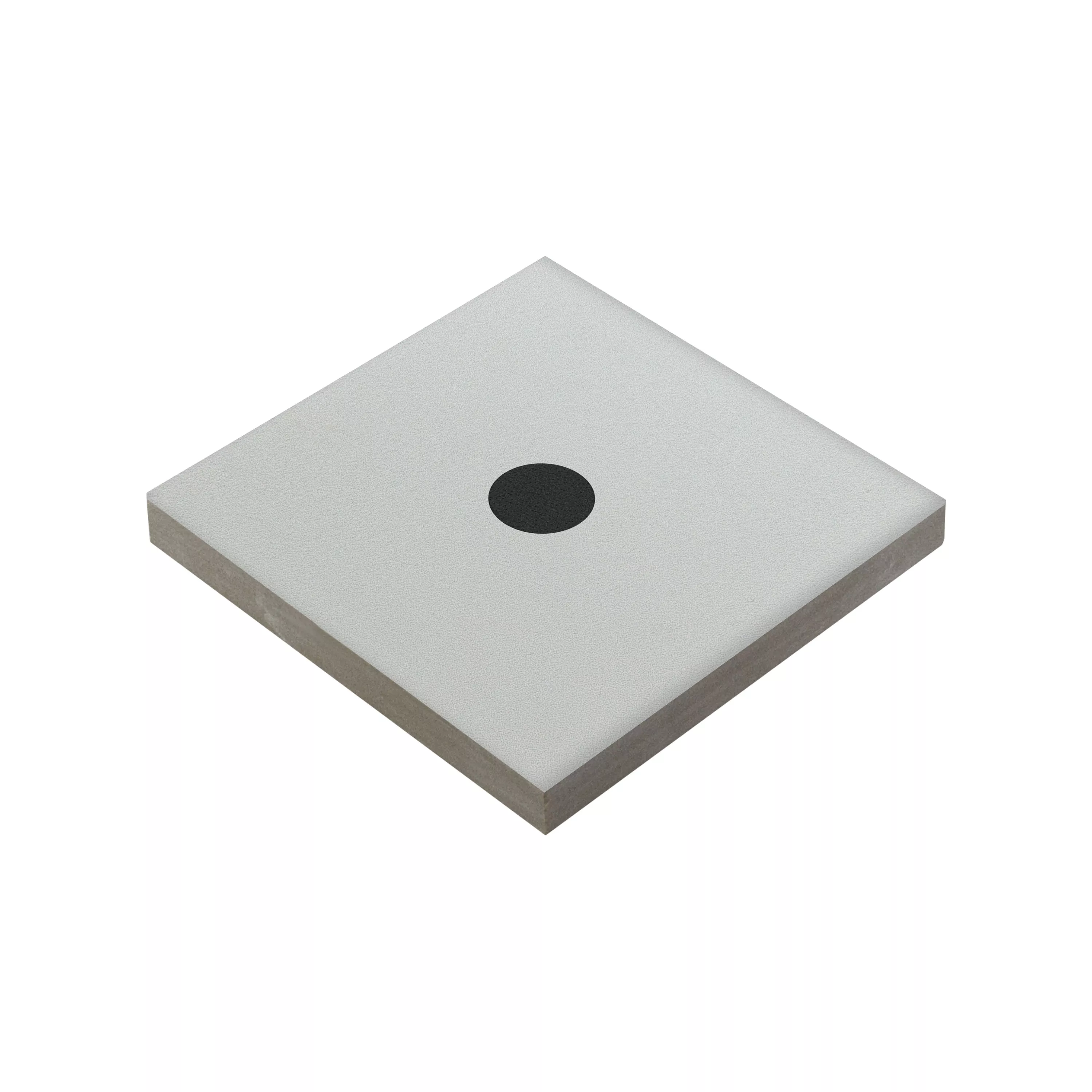 Porcellanato Fliser Genexia Sort Hvid Decor 3 Rosone  4,6x4,6cm Porcellanato Fliser Genexia Sort Hvid Decor 3 Rosone  4,6x4,6cm