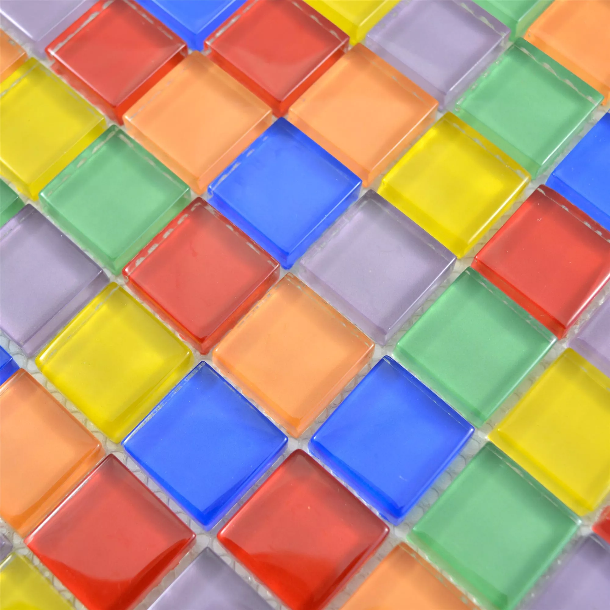 Glasmosaik Fliser Ararat Farverige Mix