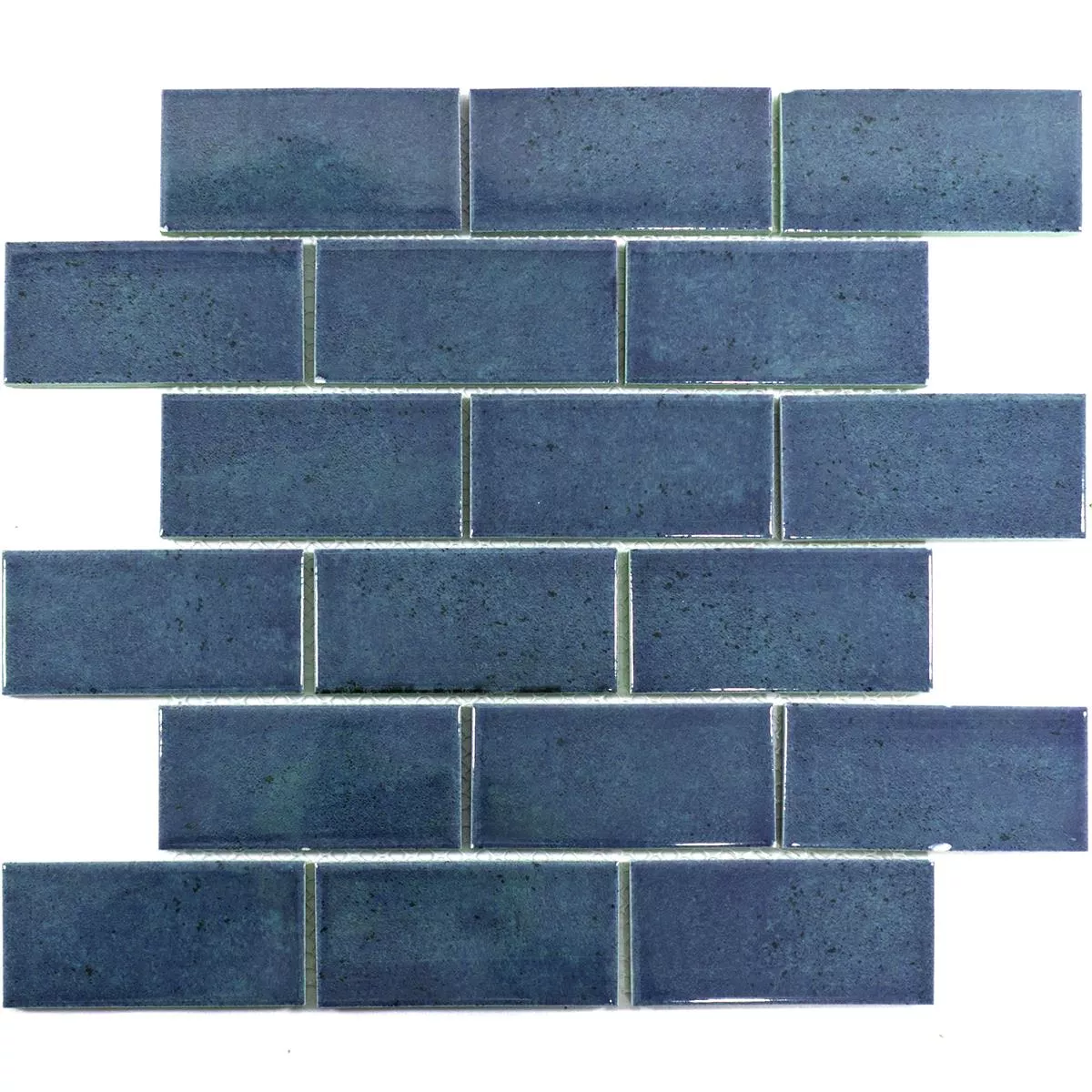 Keramik Mosaik Fliser Eldertown Brick Mørkeblå