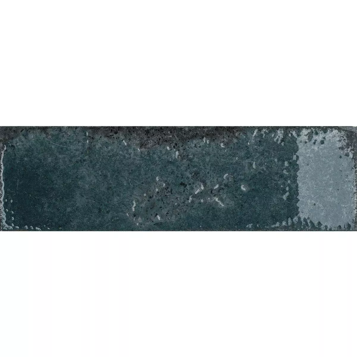 Prøve Vægfliser Lara Strålende Bølgepap 10x30cm Blå
