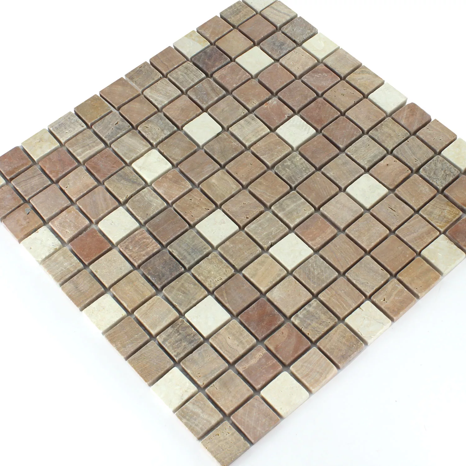Mosaik Fliser Marmor Cotto Mix 23x23x7mm