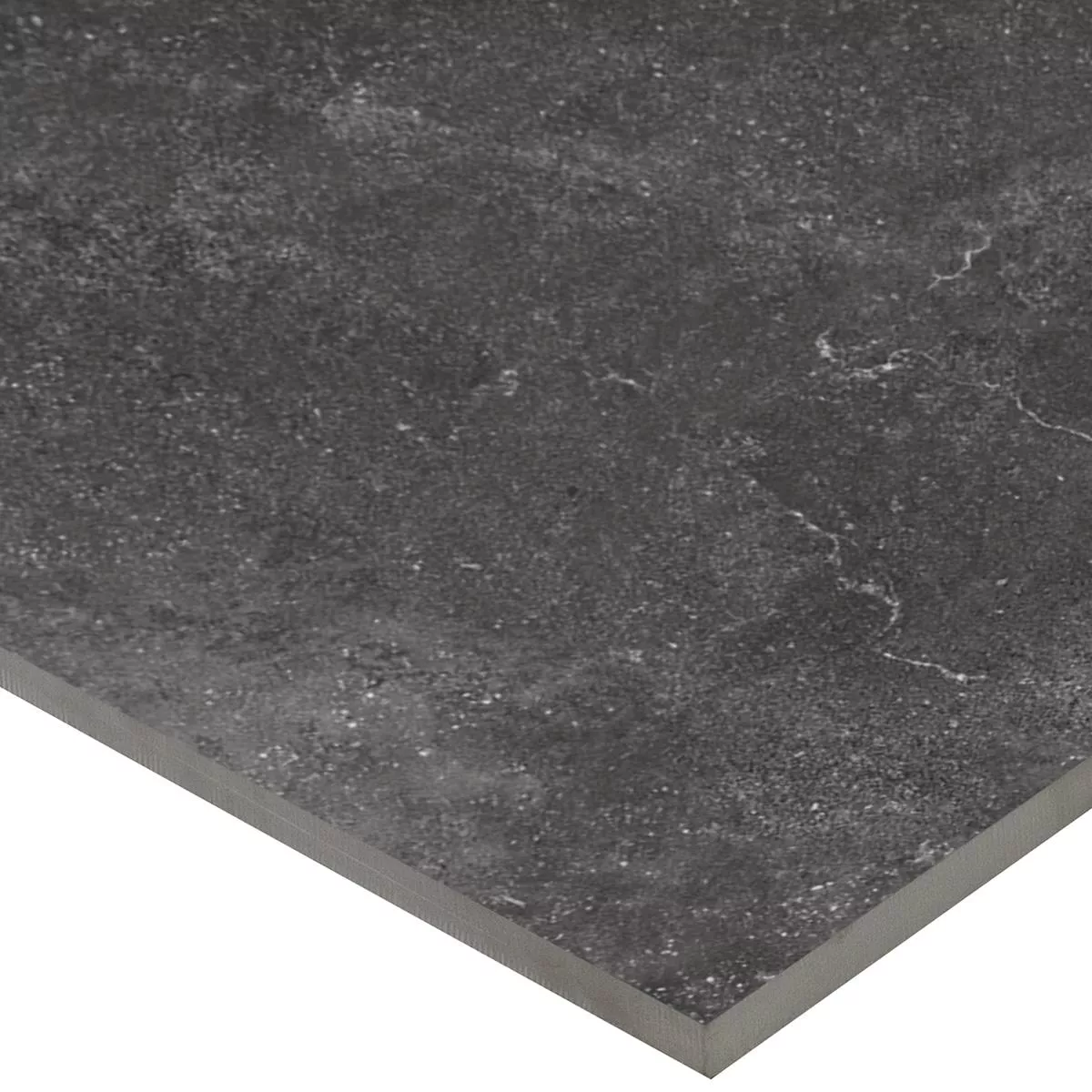 Terrasser Fliser Porcellanato Rockstone Sort 60x60x2 cm