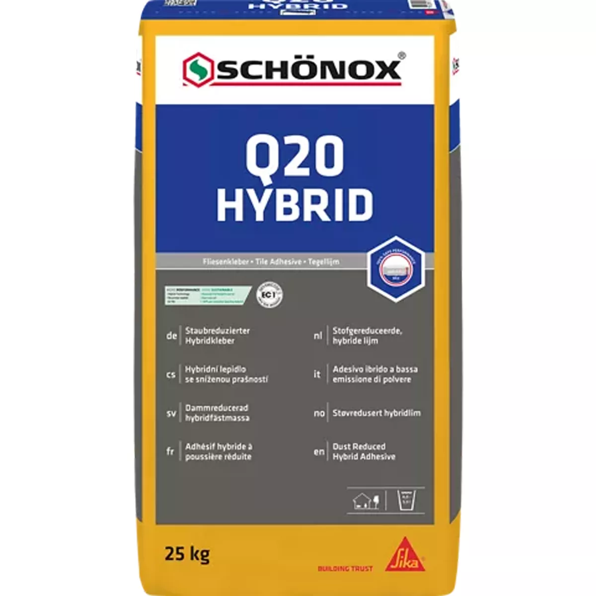 Fliseklæber Schönox Q20 Hyprid 25 kg