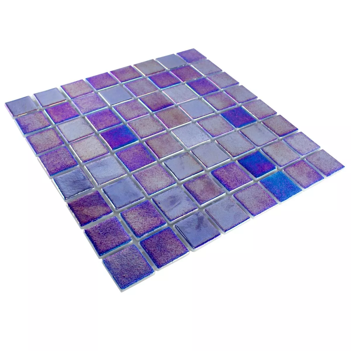 Prøve Glas Swimmingpool Mosaik McNeal Mørkeblå 38