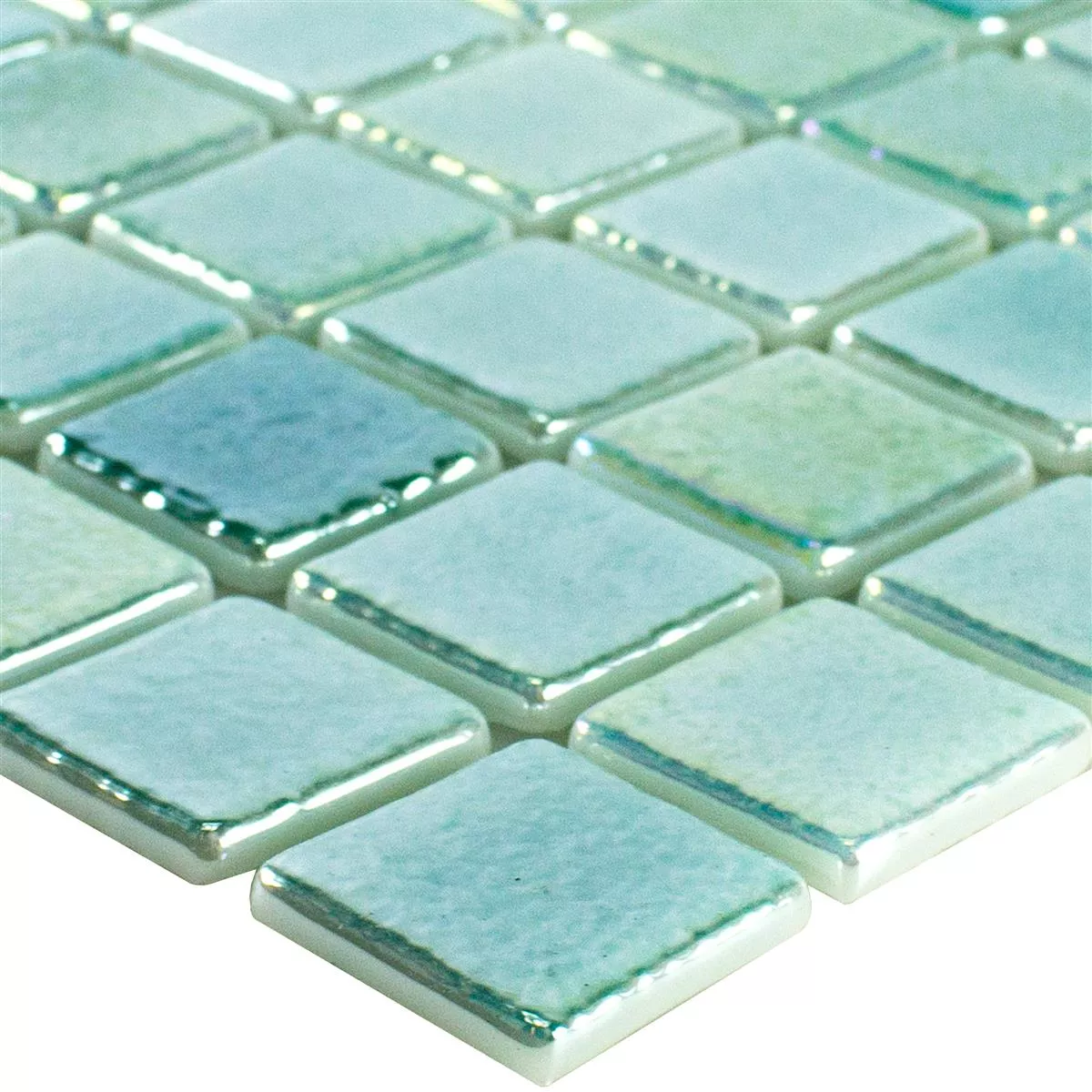 Glas Swimmingpool Mosaik McNeal Turkis 25 Glas Swimmingpool Mosaik McNeal Turkis 25