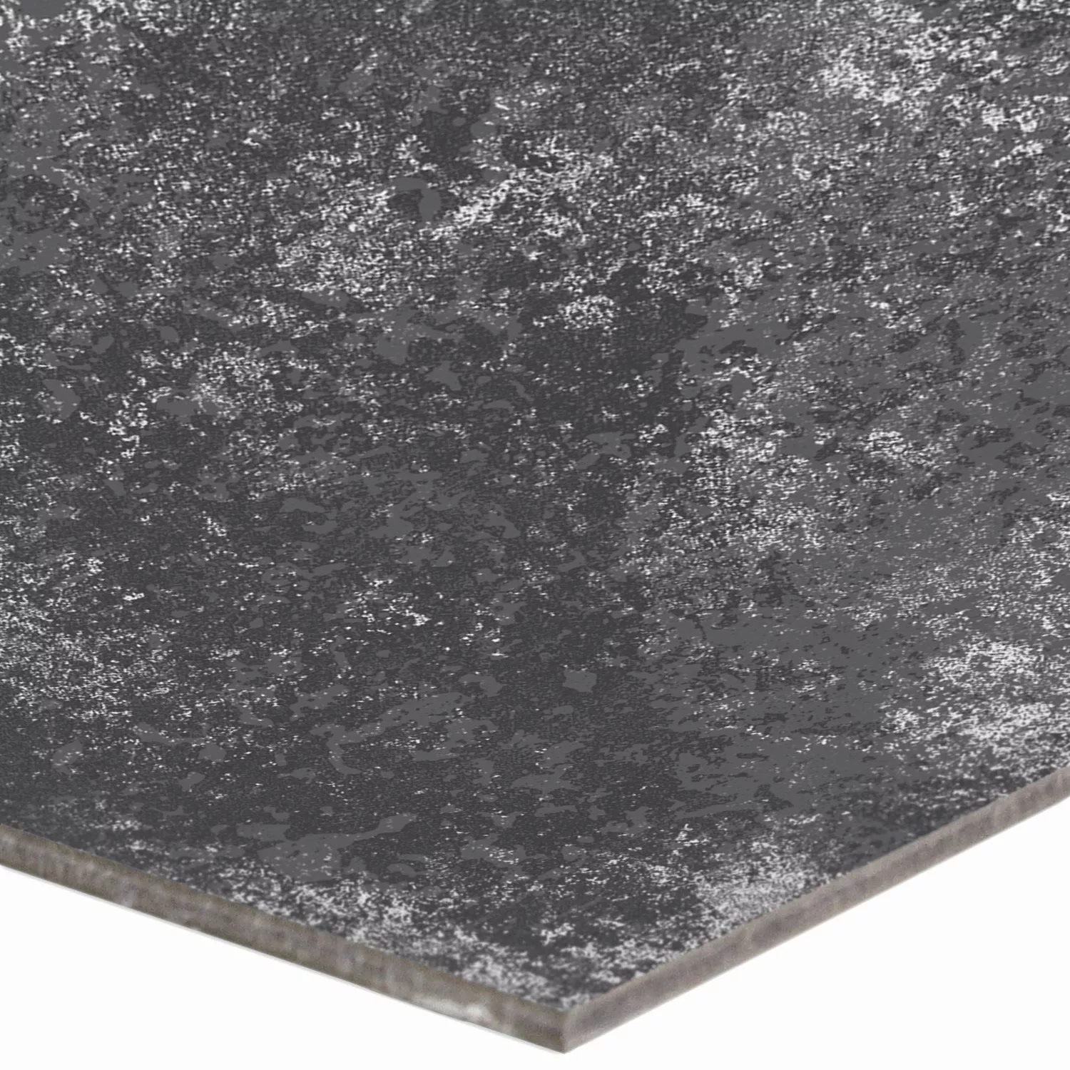 Prøve Cementfliser Retro Optik Toulon Frundlæggendeflise Sort 18,6x18,6cm