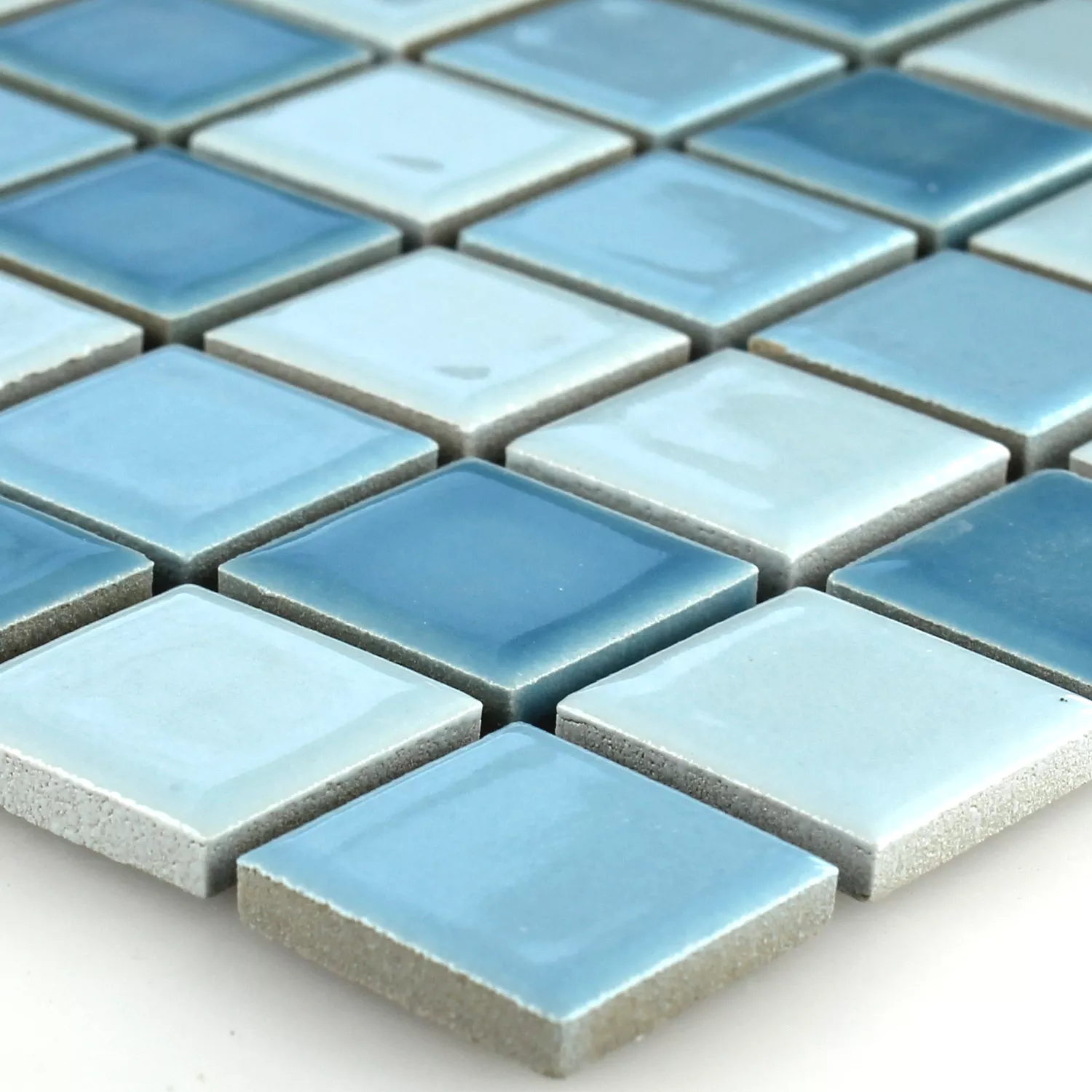 Mosaik Fliser Keramik Blå Mix 25x25x5mm