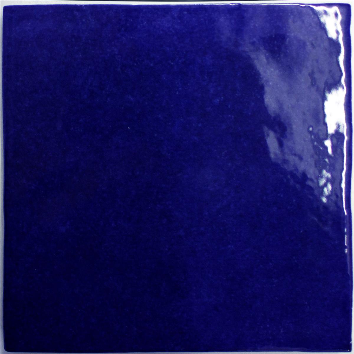 Vægfliser Rebecca Bølgepap Blå 16,2x16,2cm