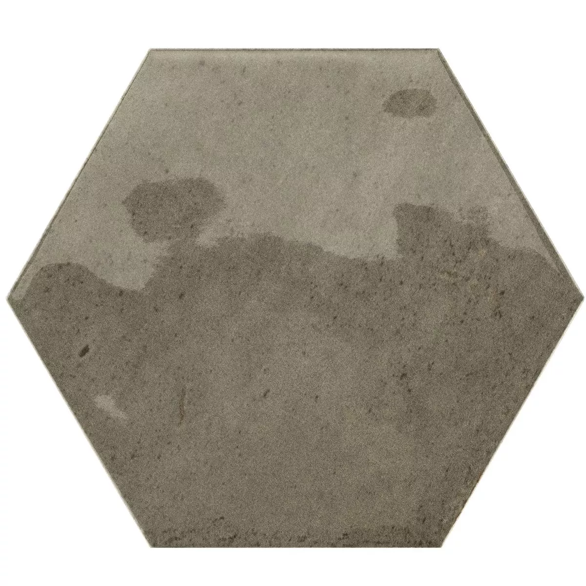 Prøve Vægfliser Arosa Strålende Bølgepap Hexagon Brun 17,3x15cm