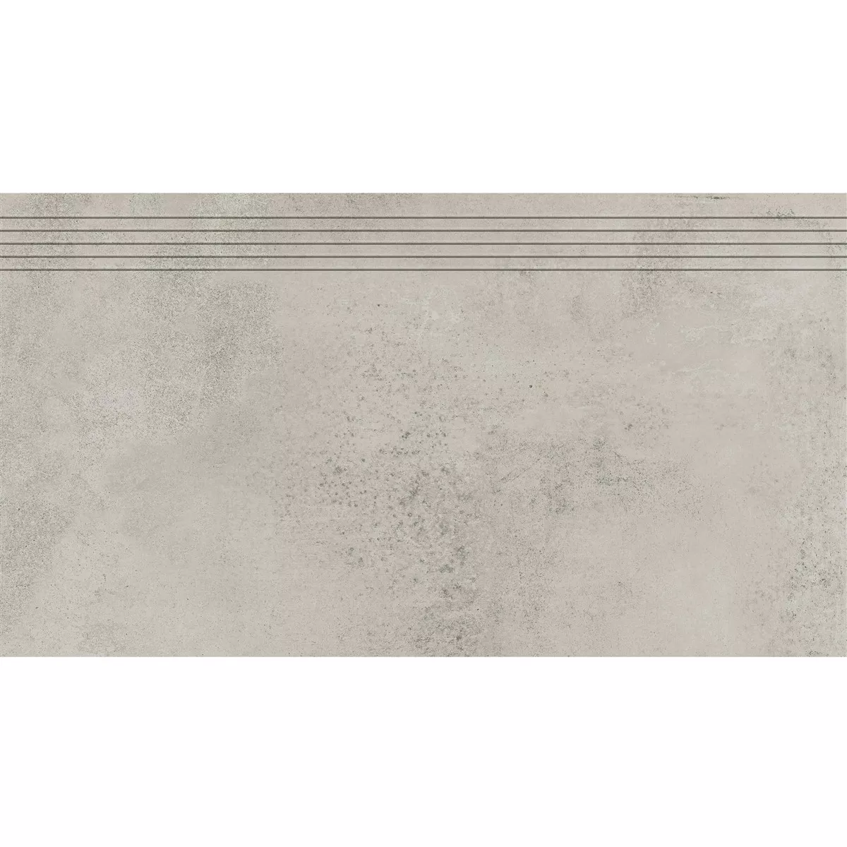 Rillenstufe Belgium Betonoptik Hellgrau 30x60 cm