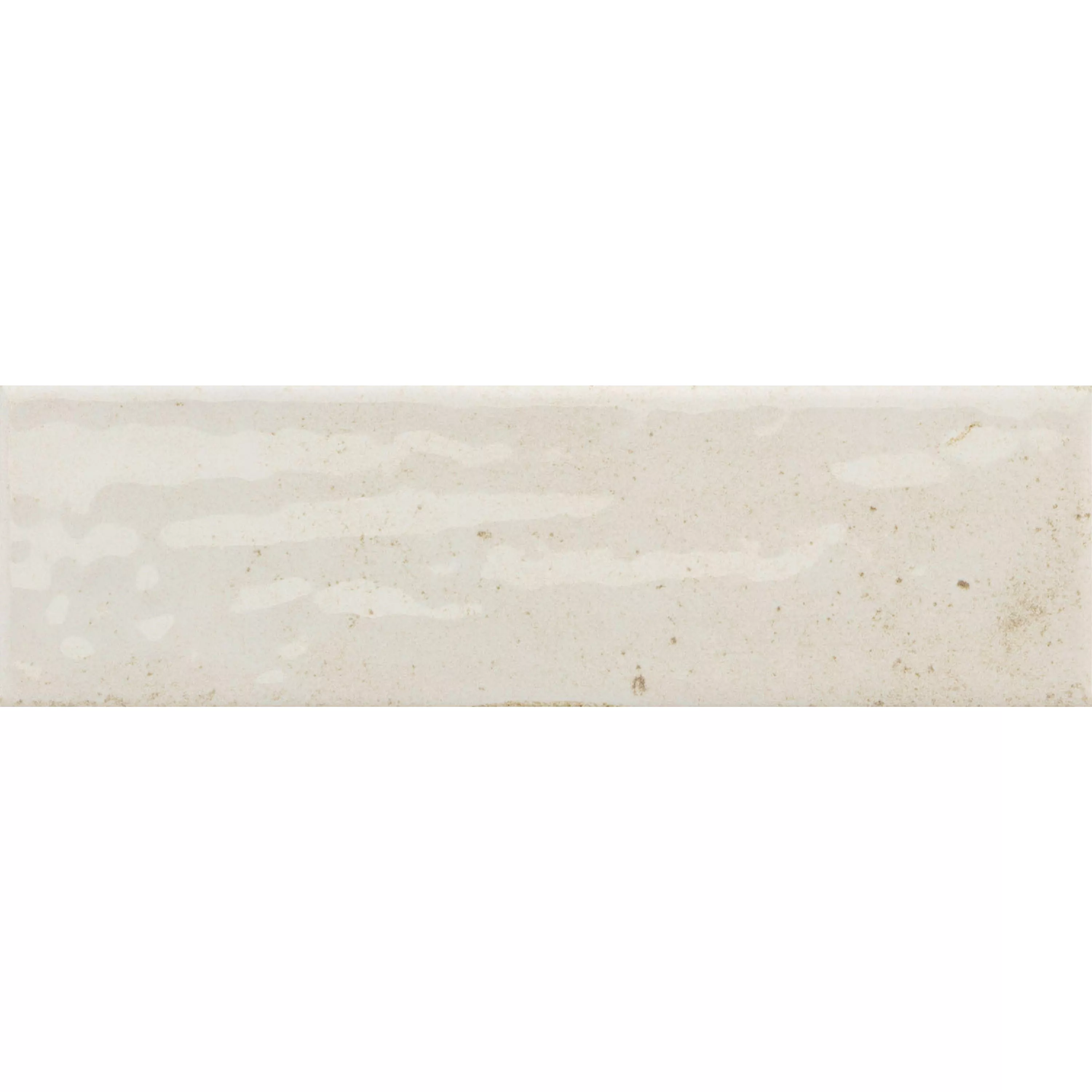 Vægfliser Arosa Strålende Bølgepap Hvid 6x25cm