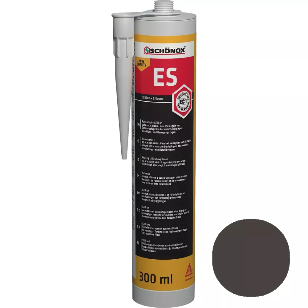 Schönox ES Antracit Fugeforseglingssilikon (300 Ml)