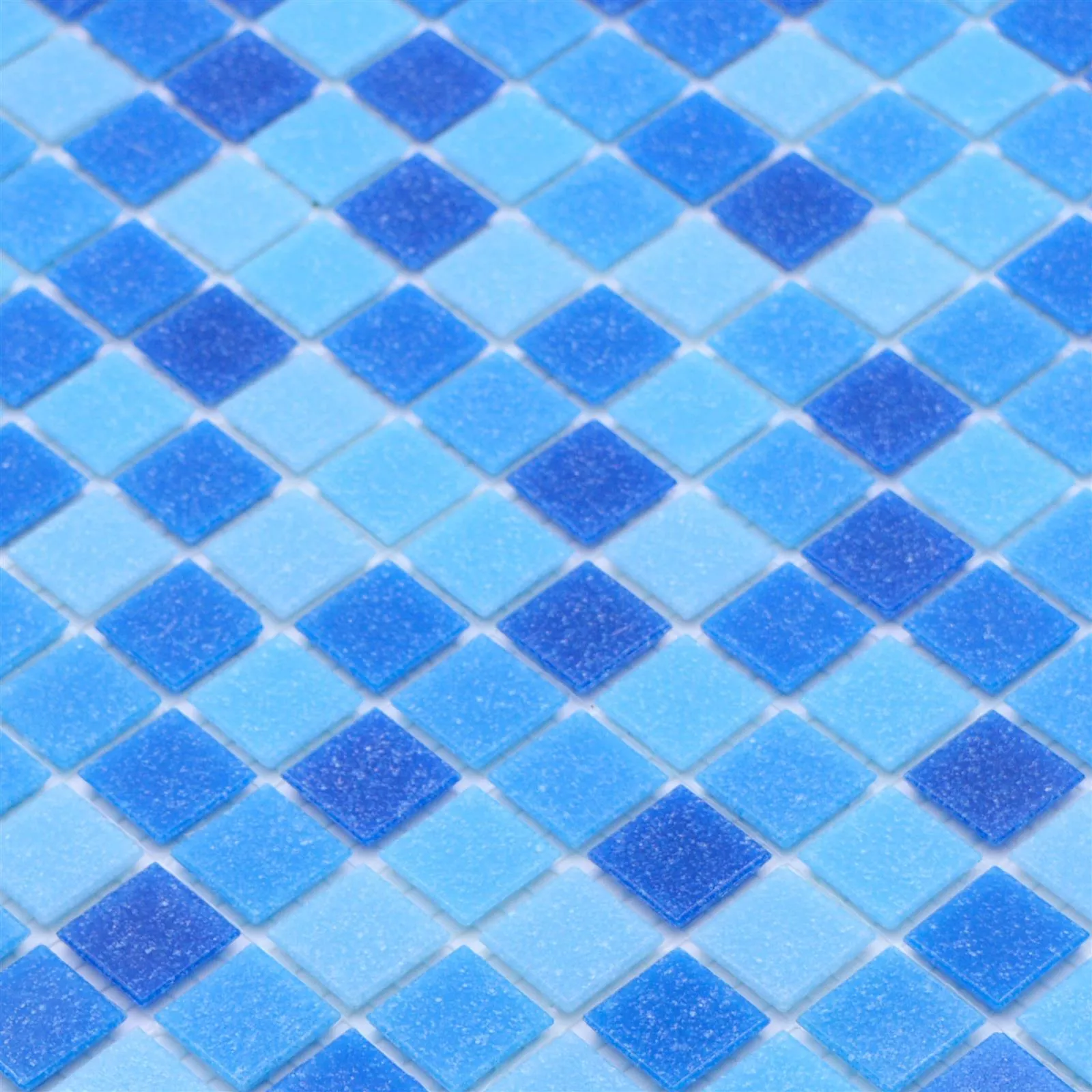 Prøve Swimmingpool Mosaik North Sea Blå Mix