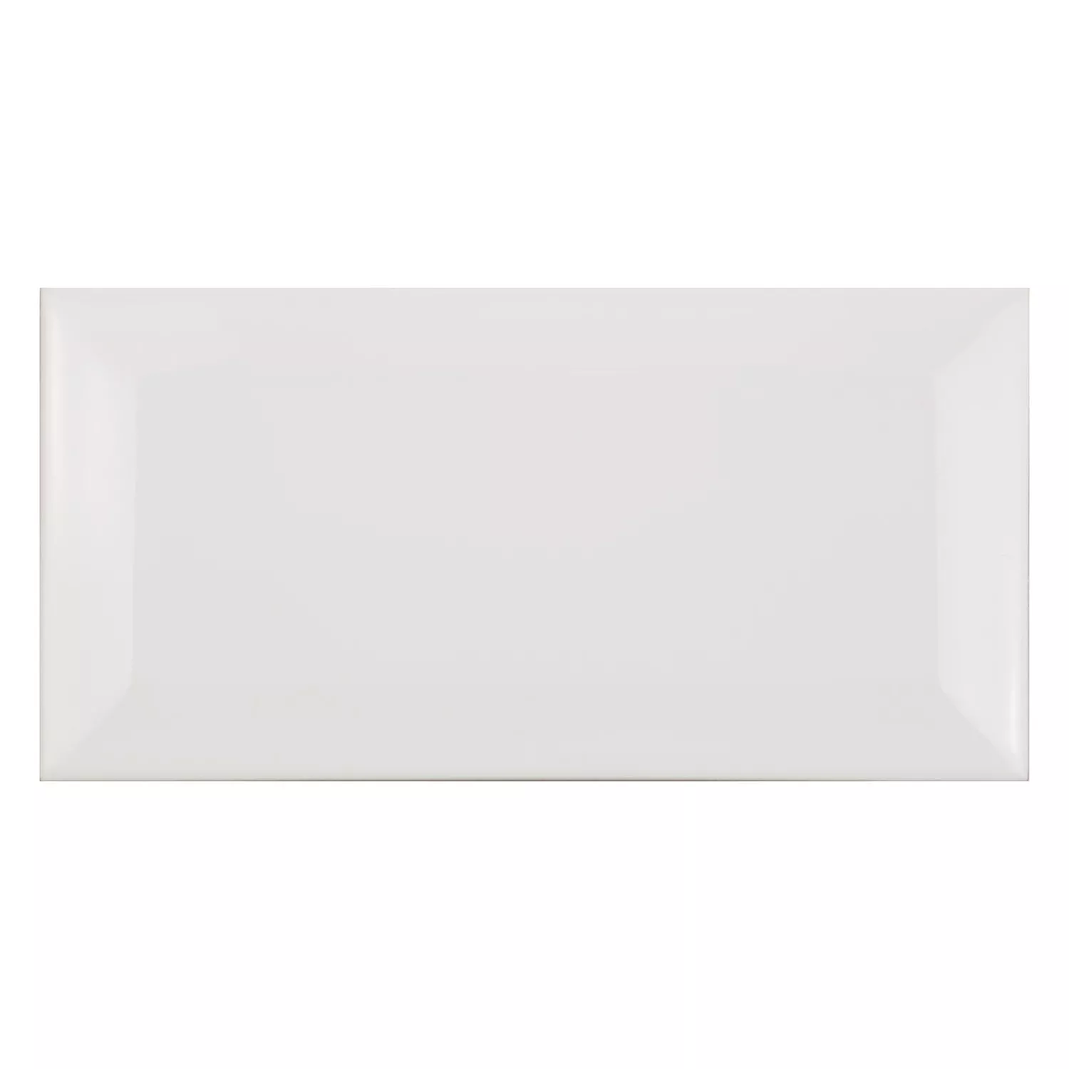 Metro flise Hvid Måtte 7,5x15 cm Med Facet Pitcox Blanco