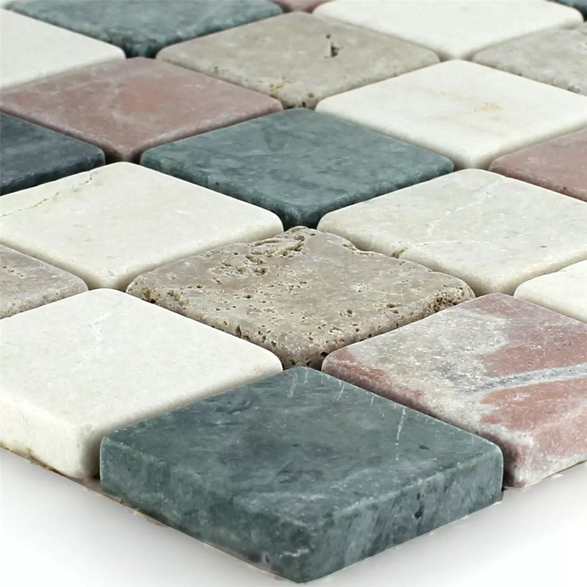 Mosaik Fliser Marmor Natursten Cotto Beige Skifer Grøn Noce