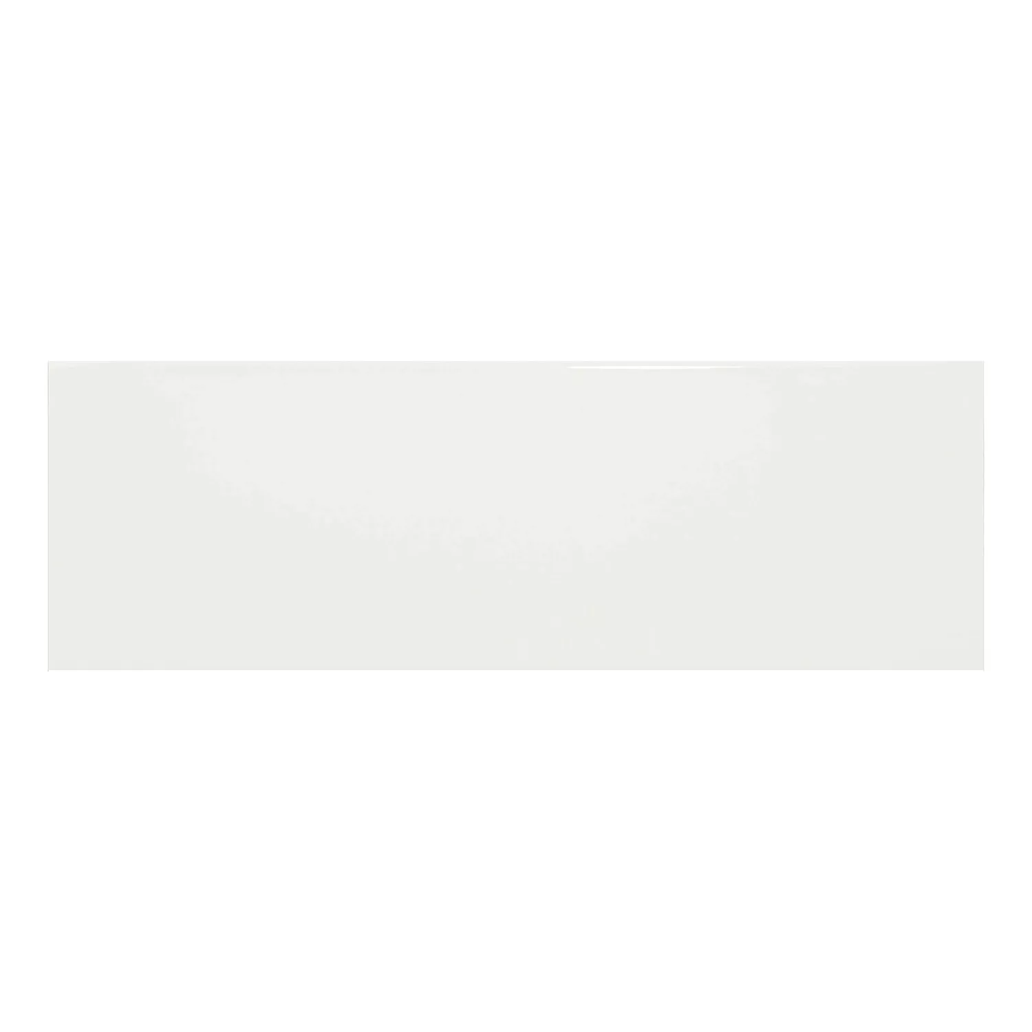 Metro flise Hvid Strålende 10x30 cm Uden Facet Candy Blanco