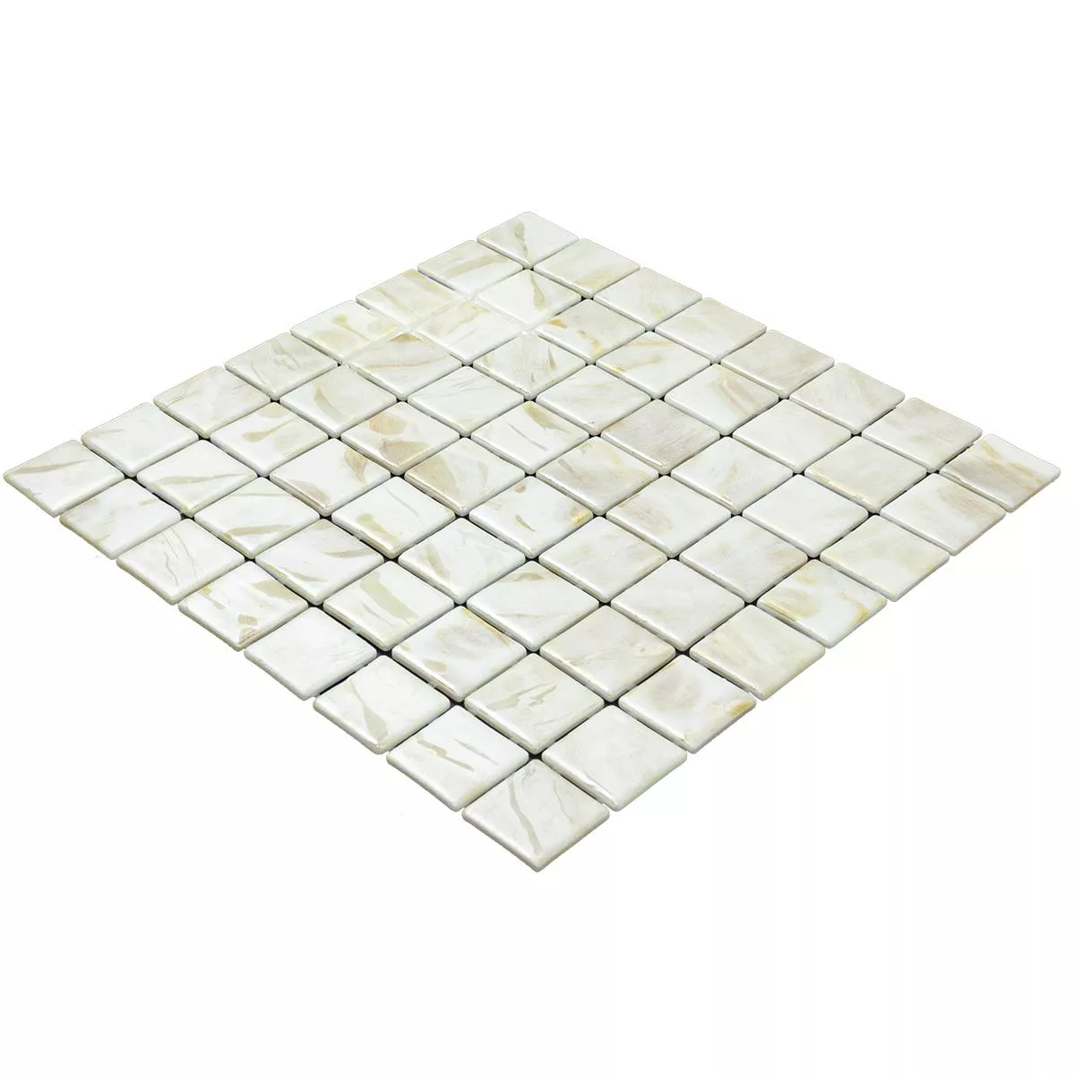 Glas Swimmingpool Mosaik Alassio Beige 38