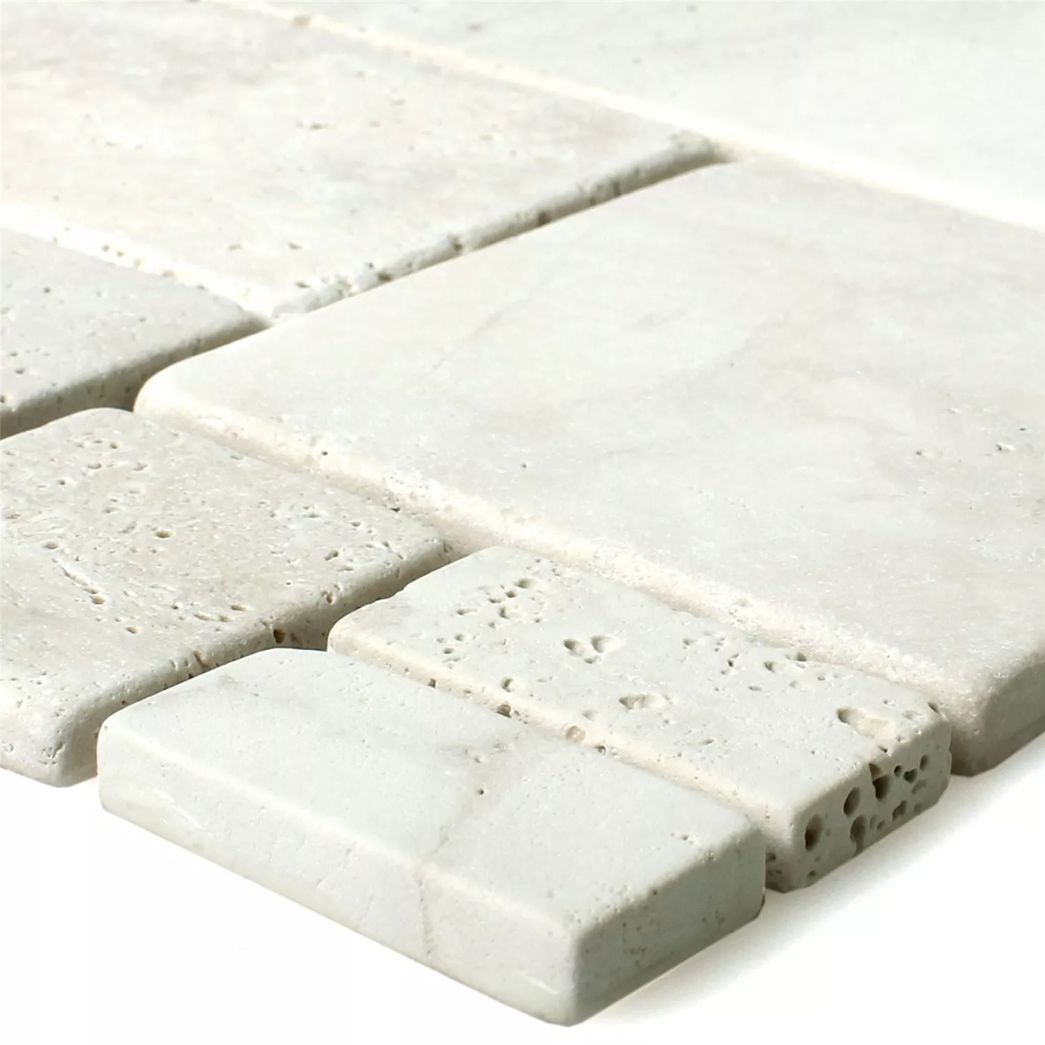 Naturstenmosaik Kavala Roman Pattern Ivory Naturstenmosaik Kavala Roman Pattern Ivory